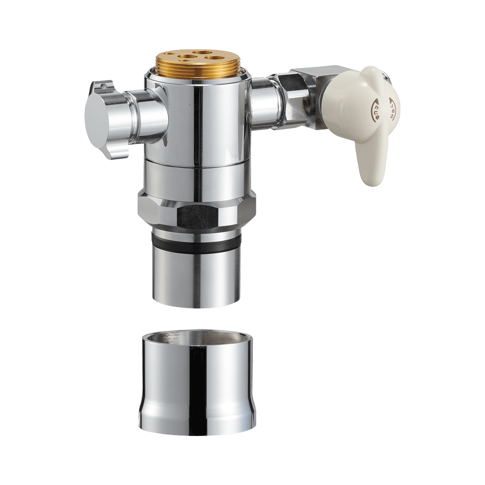 楽天市場 三栄水栓 シングル混合栓用分岐アダプター INAX用 混合水栓
