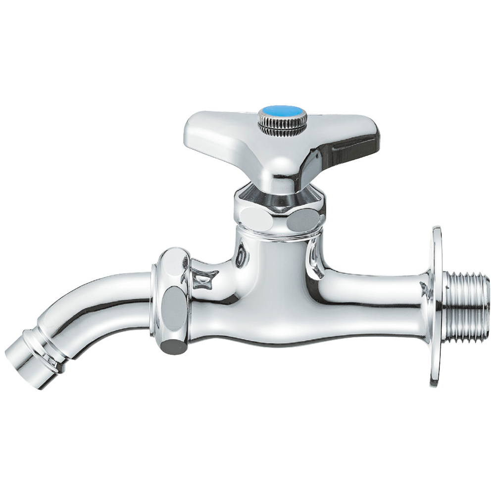 水栓金具 三栄水栓　EY40-13　立水栓 タッチ式 洗面所用 節水水栓 - 4